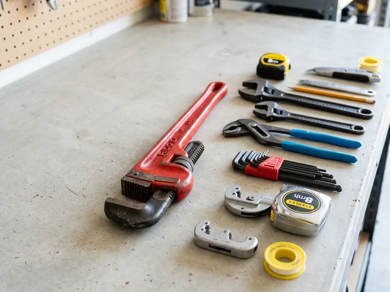 Professional plumbers in Okarche, OK equipped with top-tier tools for residential and commercial plumbing services.